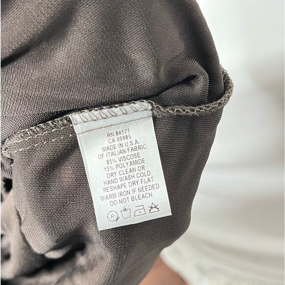 Diane Von Furstenberg Brown Safari Style Wrap Dress Size 8 - Picture 5 of 5